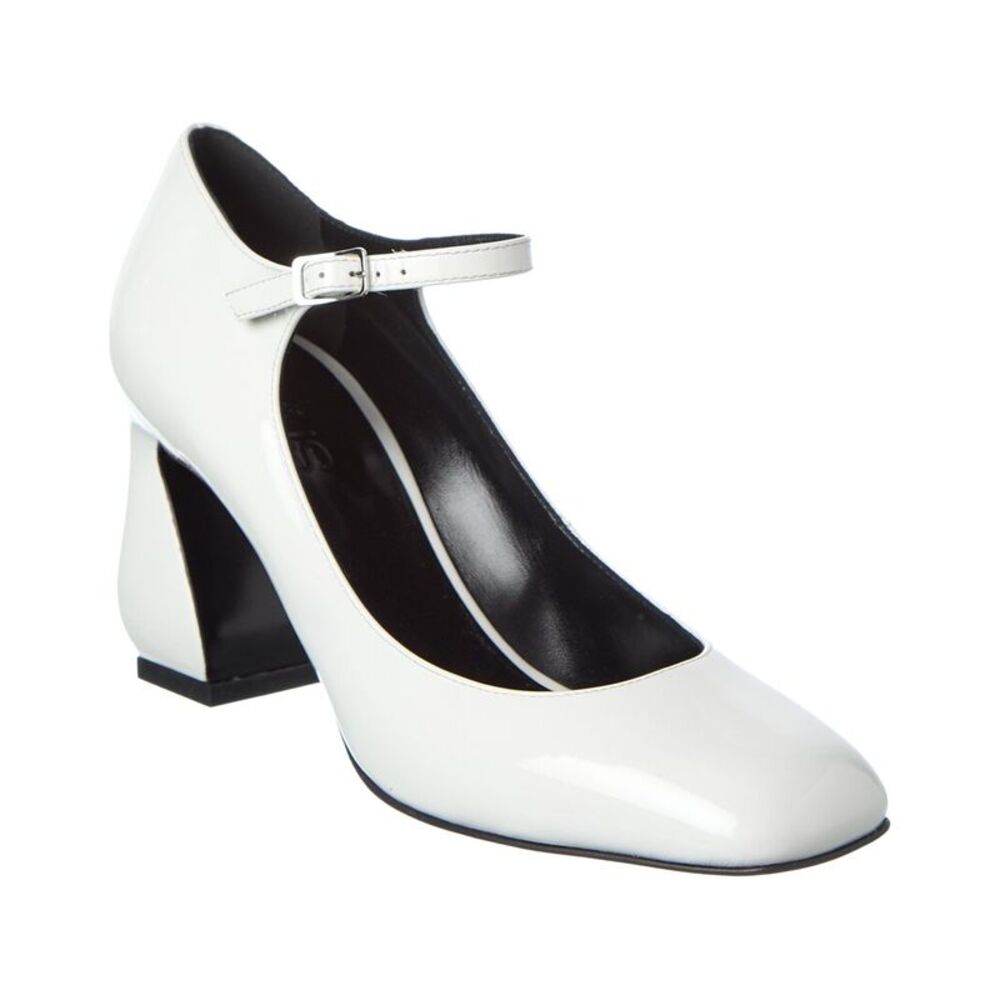 Sergio Rossi 80 Patent Sandal, White